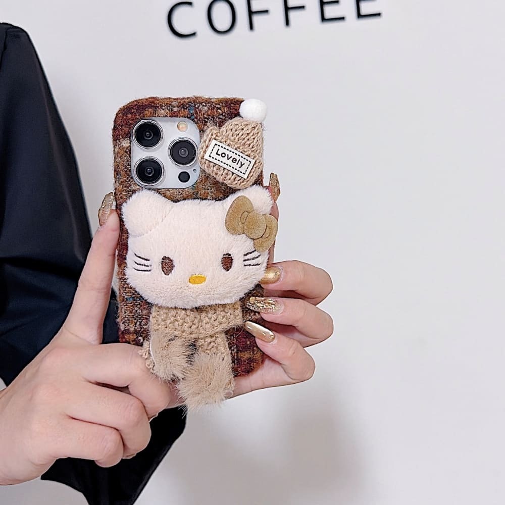 Mobile Autumn Cozy Kitty Shell Phone Case