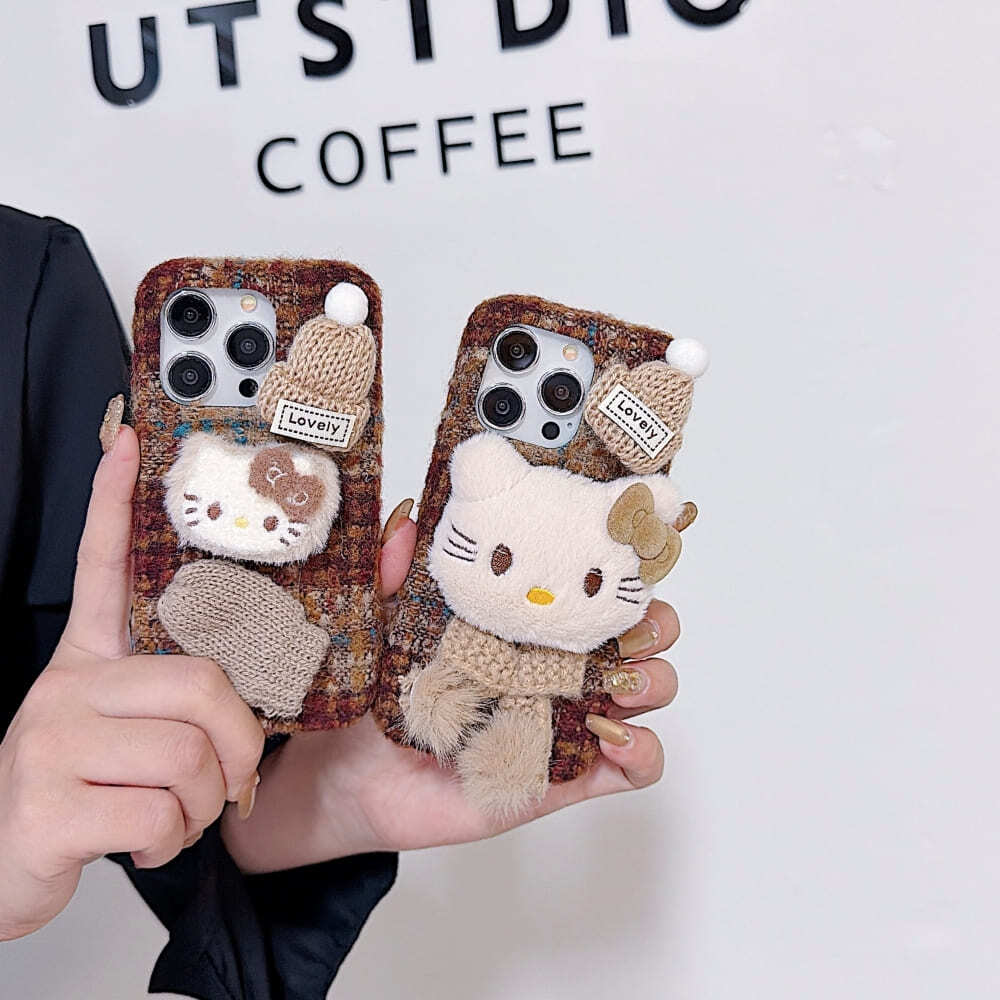 Mobile Autumn Cozy Kitty Shell Phone Case