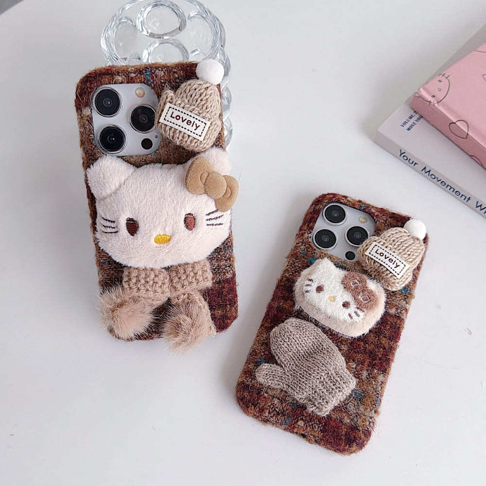 Mobile Autumn Cozy Kitty Shell Phone Case