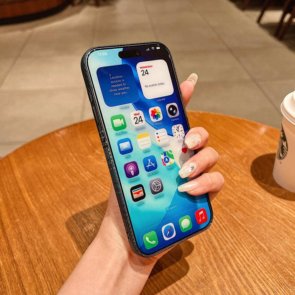 Mobile Carbon Stealth Grid Phone Case