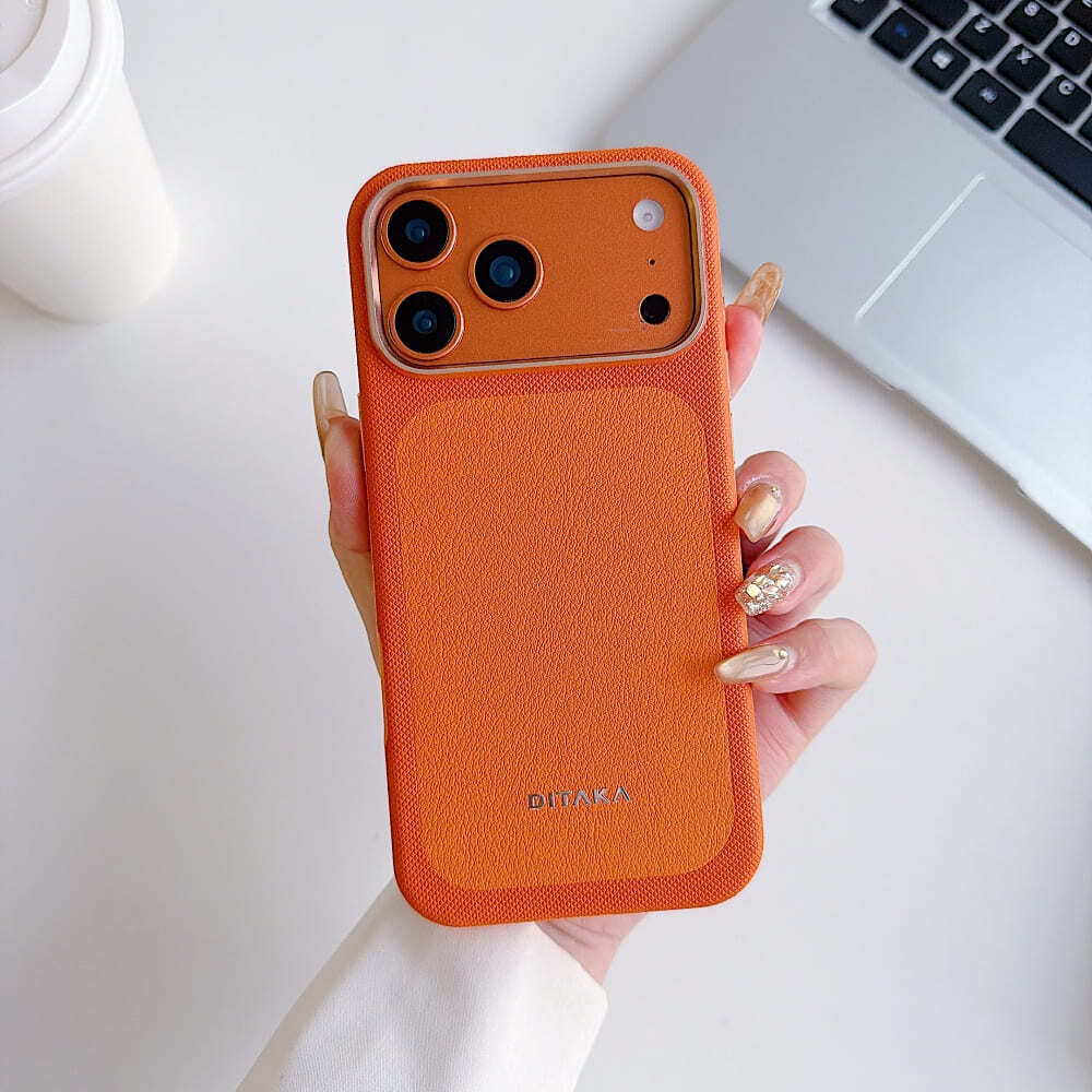 Orange Signature Panel Phone Case