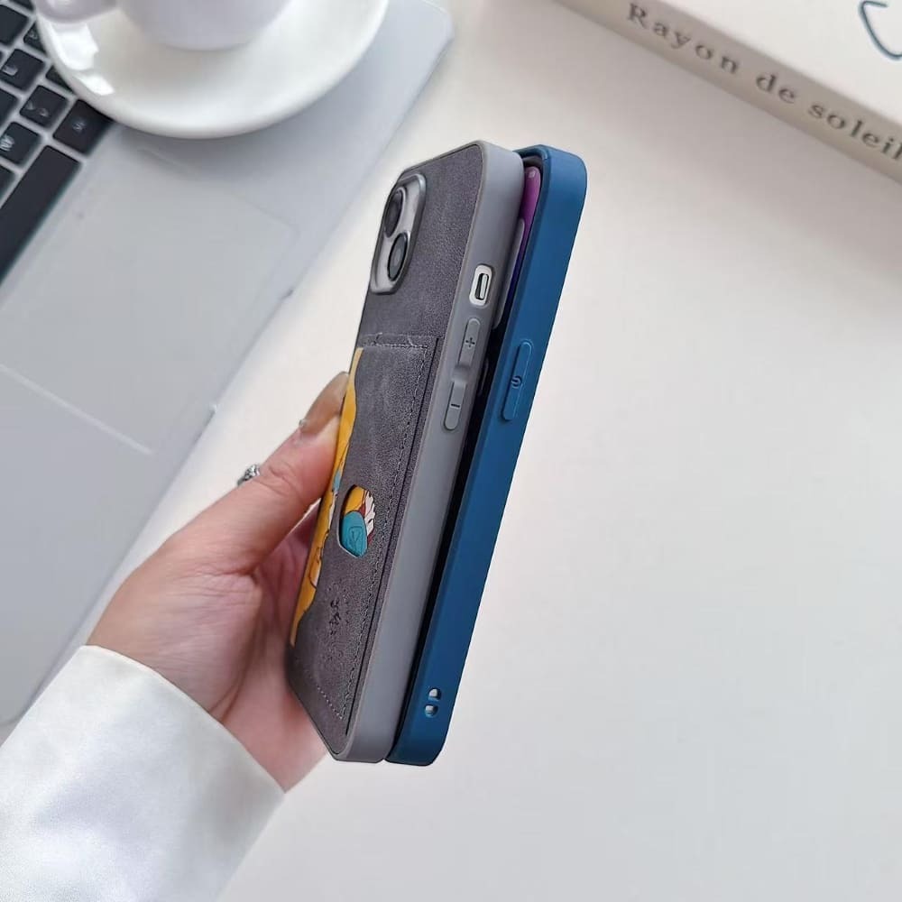 Mobile Smart Slot Leather Phone Case