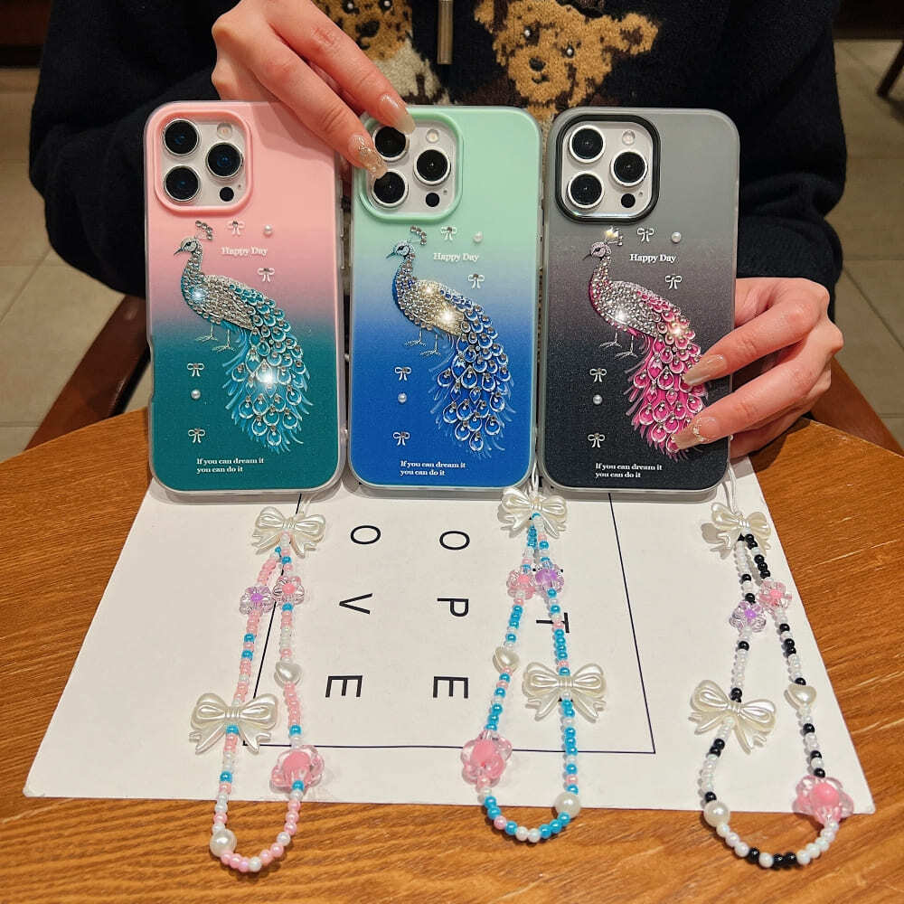 Mobile Peacock Glam Phone Case