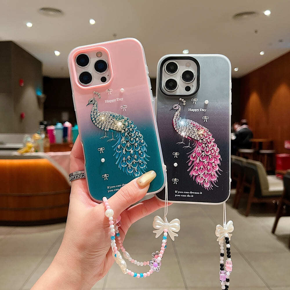 Mobile Peacock Glam Phone Case