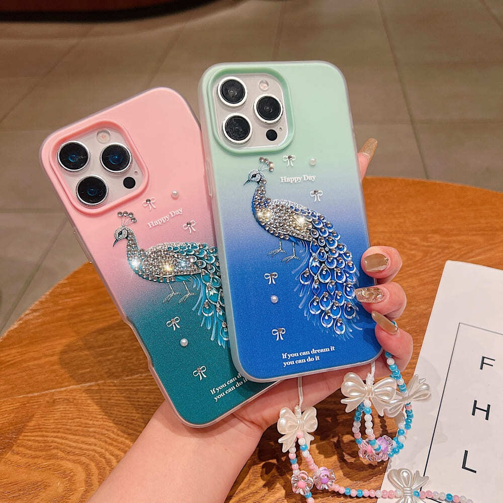 Mobile Peacock Glam Phone Case