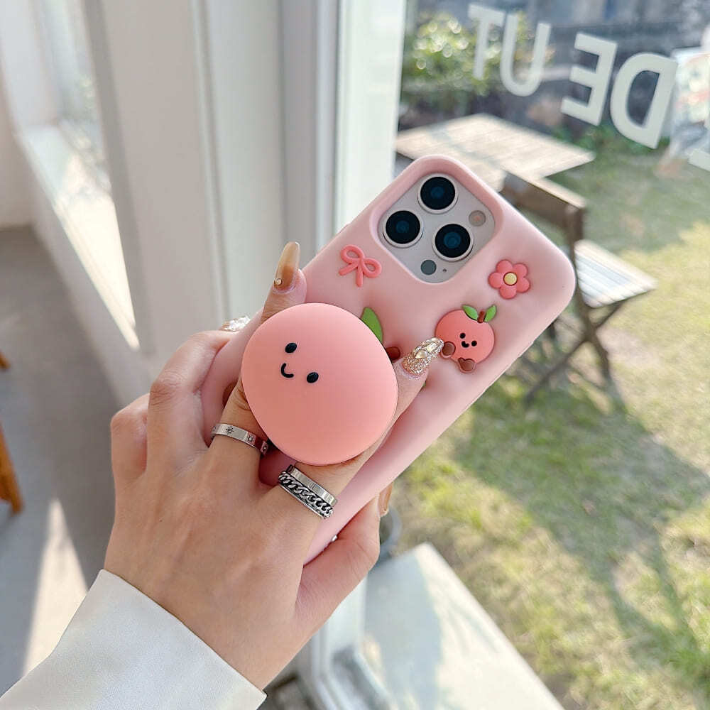 Mobile Peach Blossom Silicone Phone Case