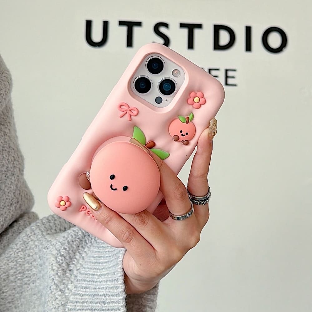 Mobile Peach Blossom Silicone Phone Case
