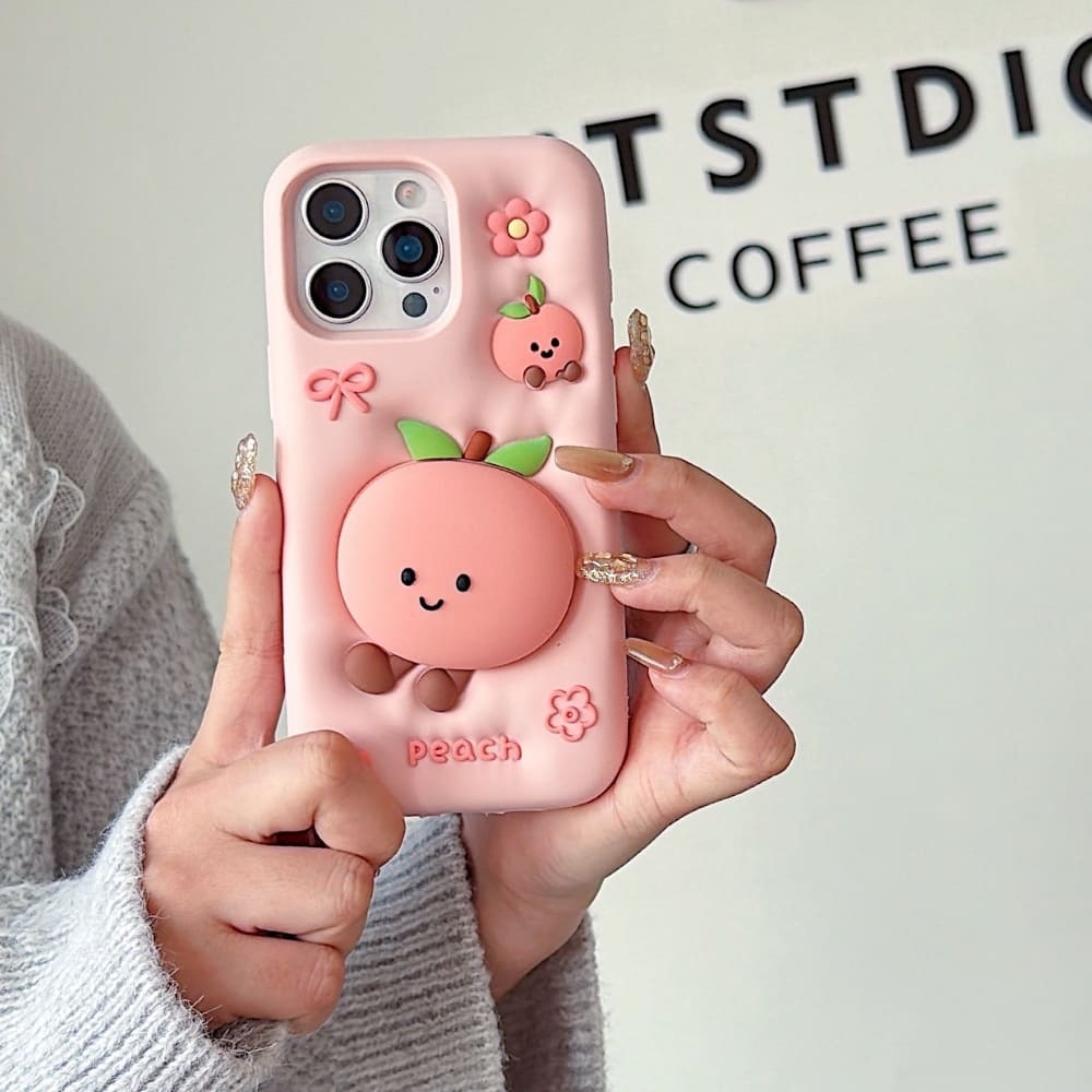 Mobile Peach Blossom Silicone Phone Case