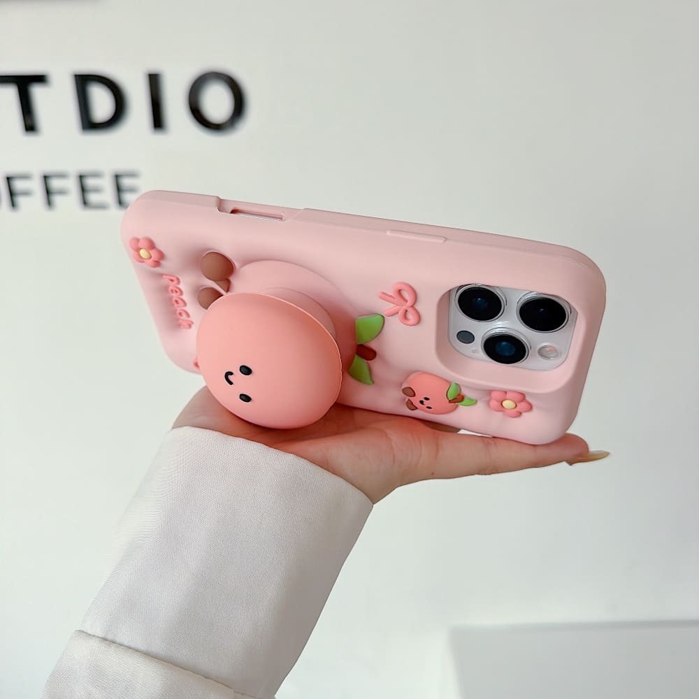 Mobile Peach Blossom Silicone Phone Case
