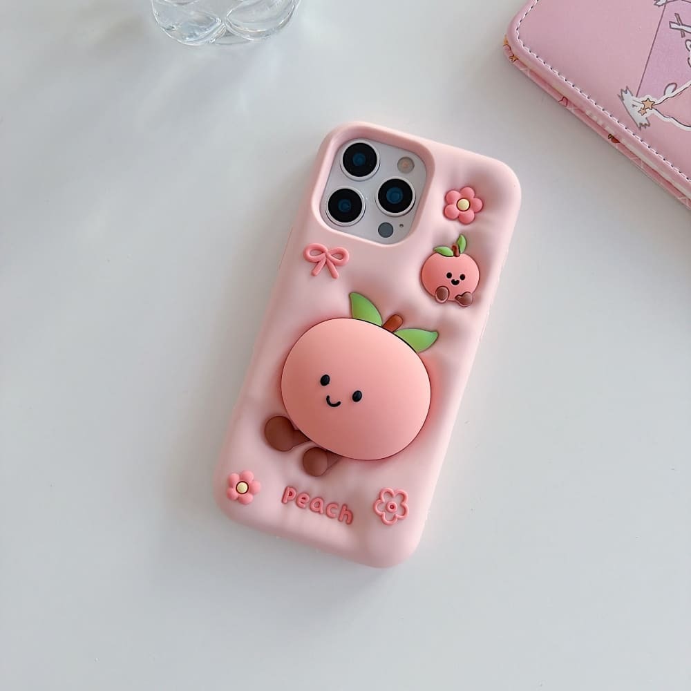 Mobile Peach Blossom Silicone Phone Case