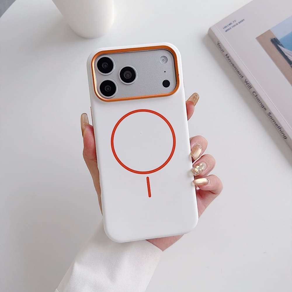 White Midnight Magnet Luxe Phone Case