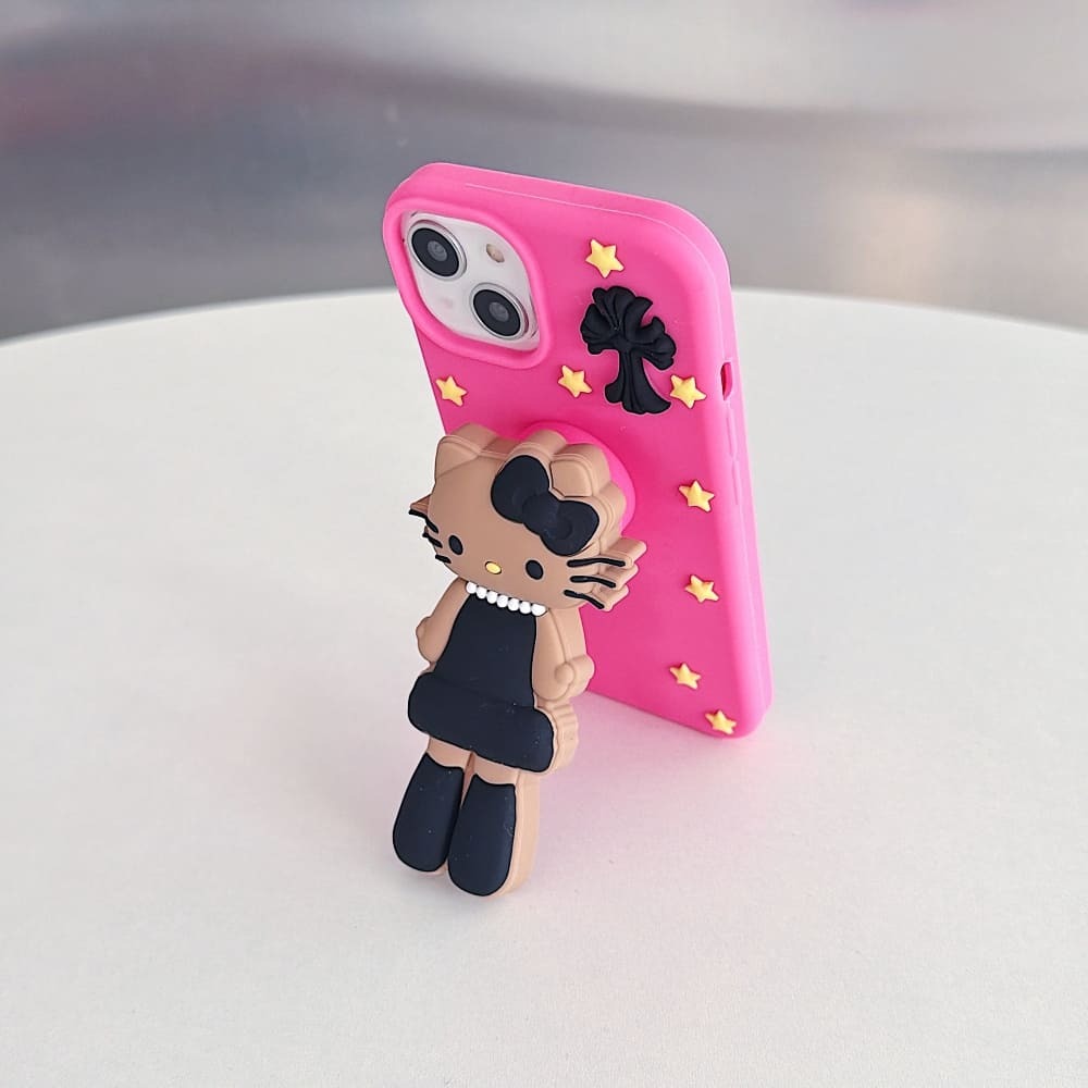 Mobile Midnight Glam Kitty Phone Case