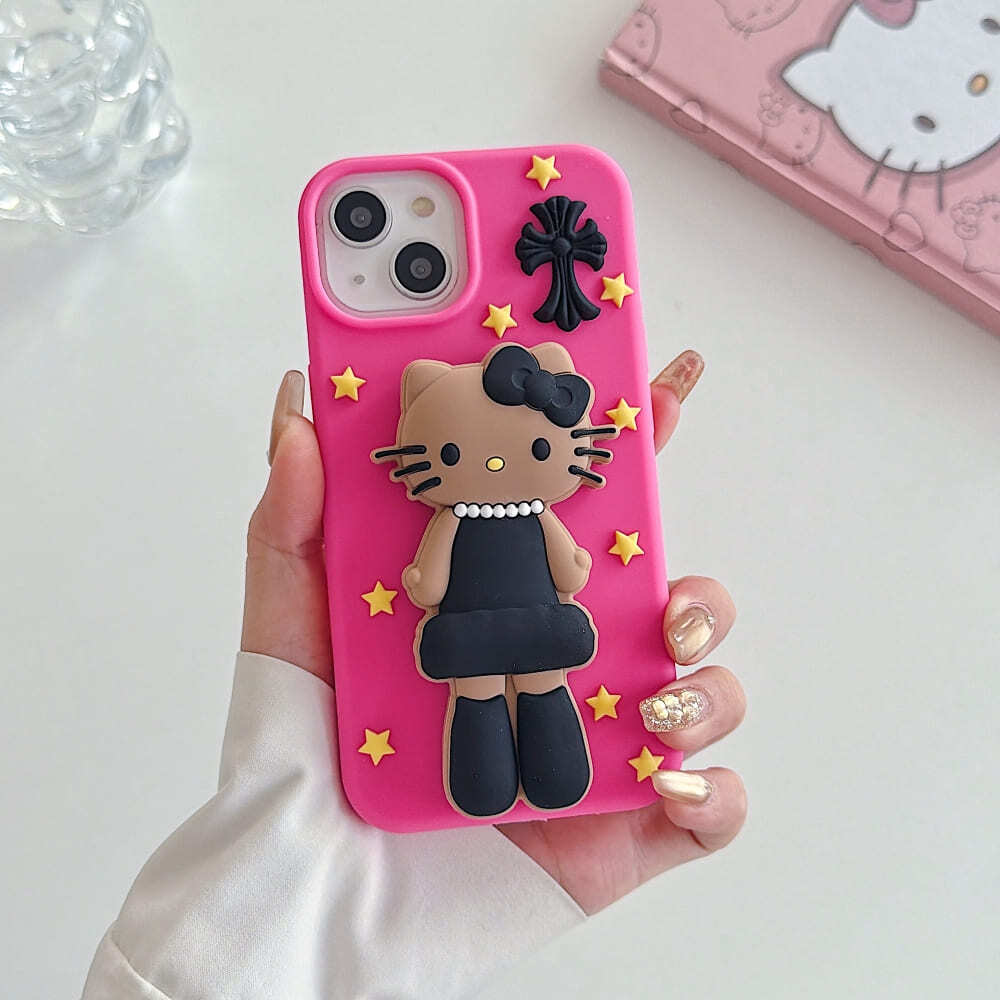 Mobile Midnight Glam Kitty Phone Case