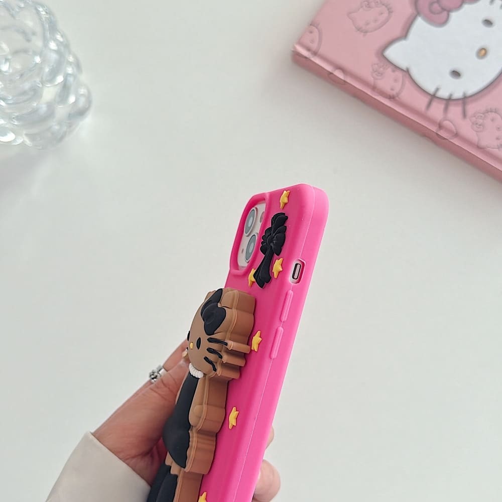 Mobile Midnight Glam Kitty Phone Case