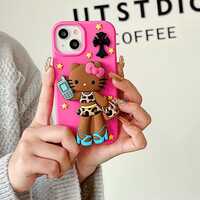 Mobile Fashionista Cat Silicone Phone Case