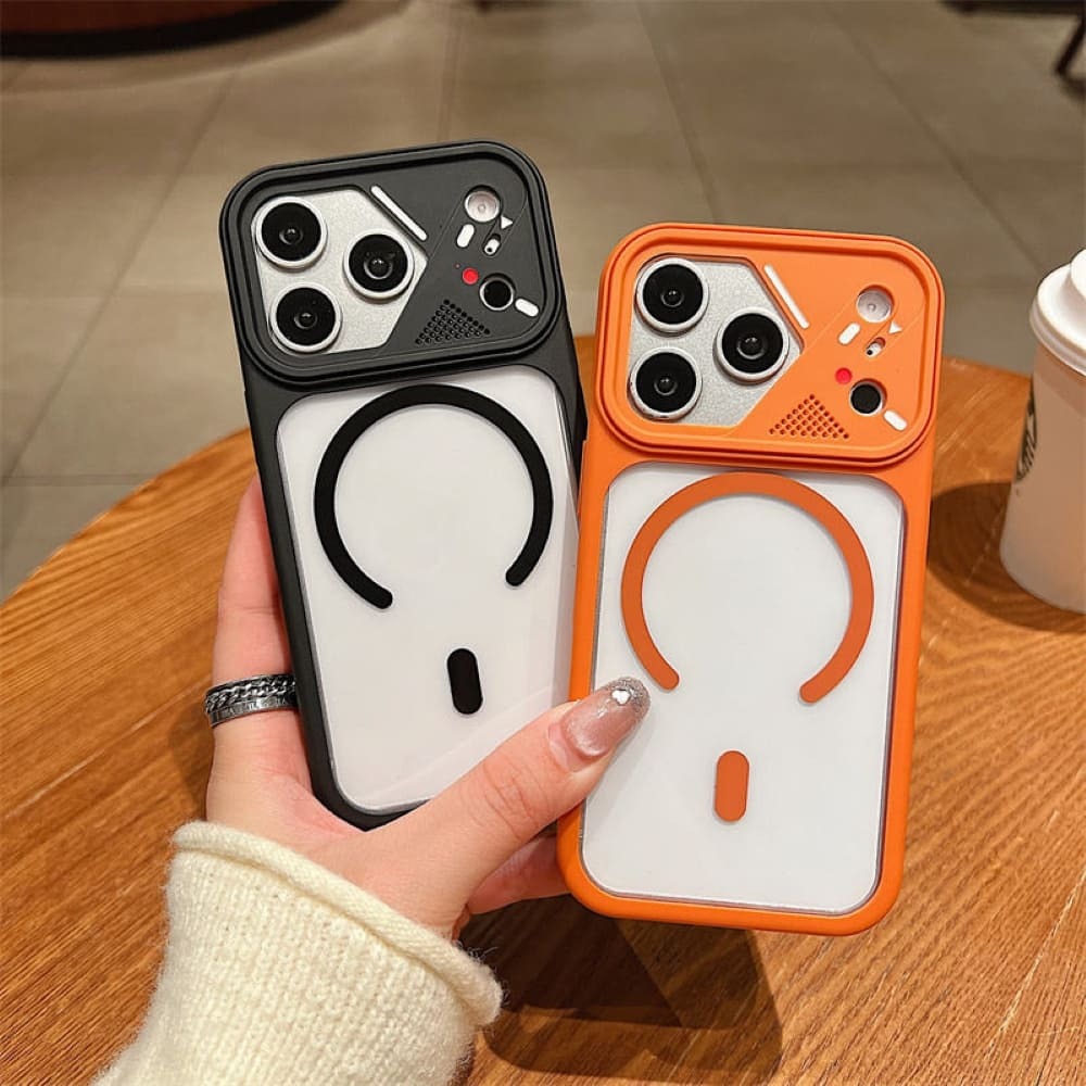 Mobile Transparent Colorful Frame Mag Phone Case