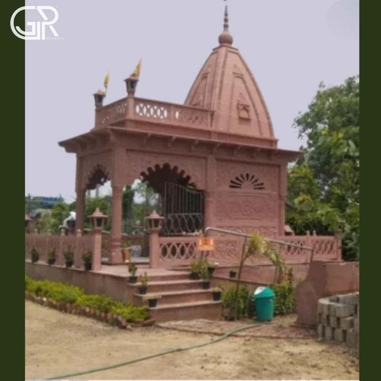 Red Sandstone Temple Construction Services