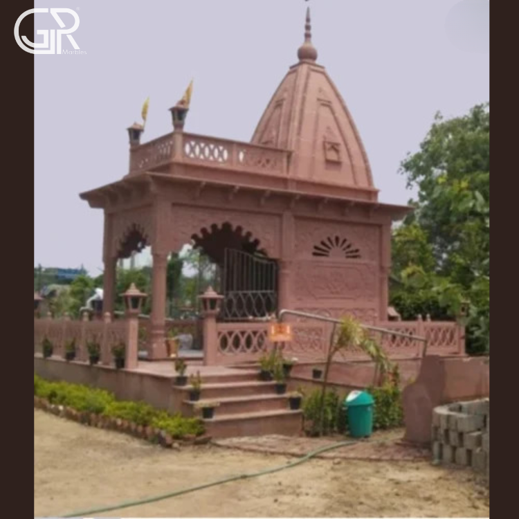 Red Sandstone Temple Construction Services