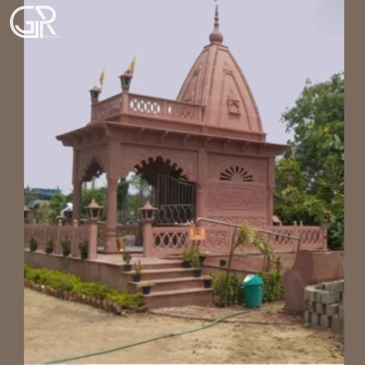 Red Sandstone Temple Construction Services