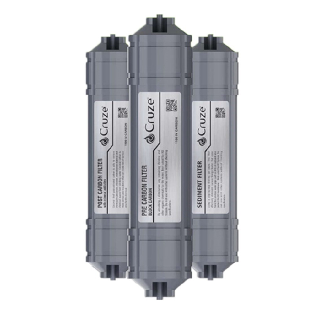 Square 3 Inline + 1 Spun Filter Kit - Color: As Per Requirement