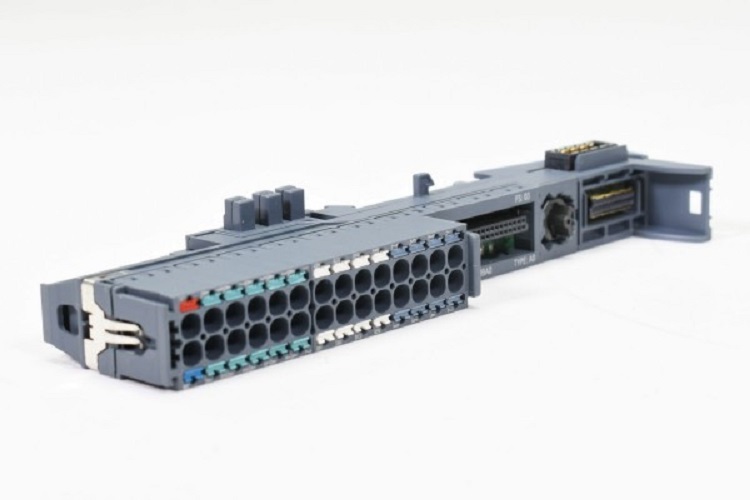 Siemens 6es7193-6bp20-0ba0 Simatic Et 200sp - Plastic, 75x15x73 Mm, Grey | 16 Slots, Push-in Terminals, Din Rail Mounting, Hot Swapping, Ip20