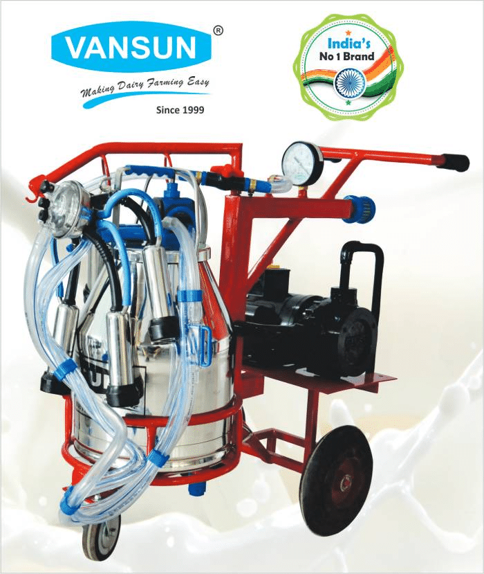 .75HP- Single Bucket Trolley Type Milking Machine (VM1SST)