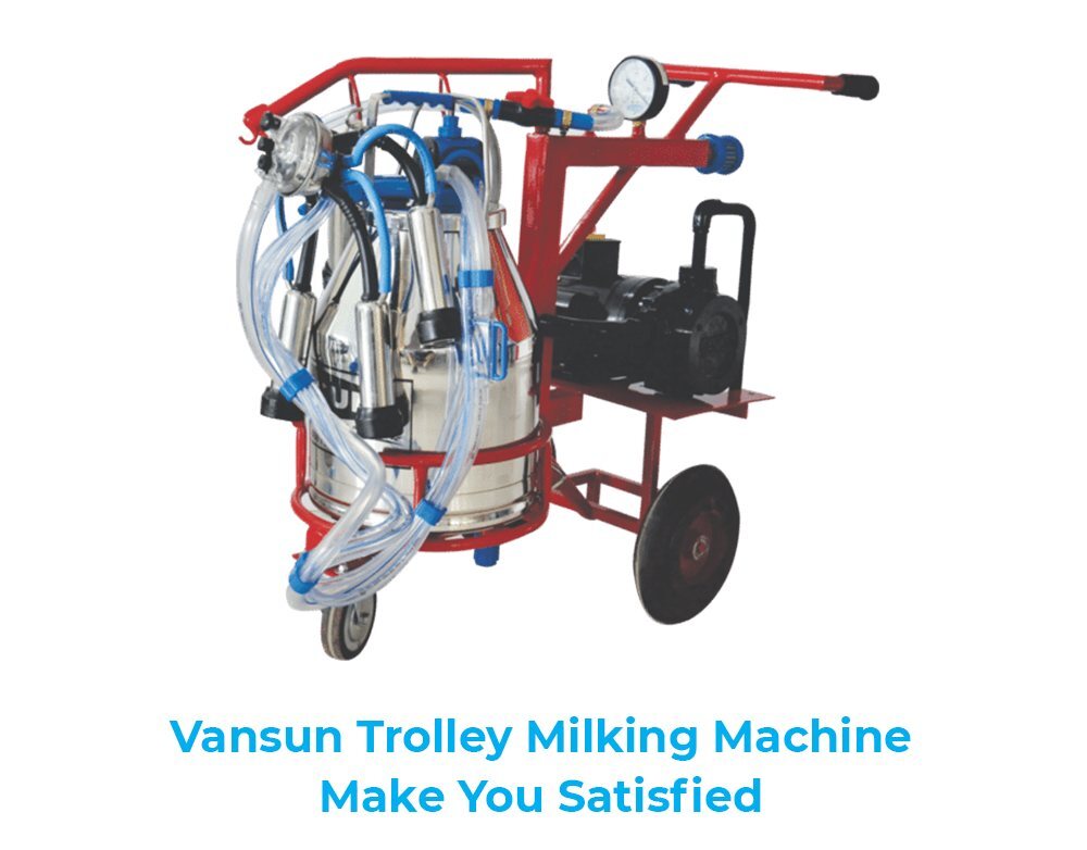 .75HP- Single Bucket Trolley Type Milking Machine (VM1SST)