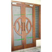 Main Gate Jali Door - Color: Black With Antique Finish