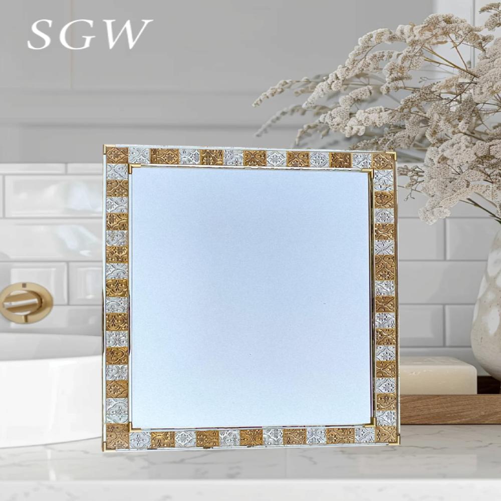 Decorative Rectangular Shape Mosaic Design Mirror