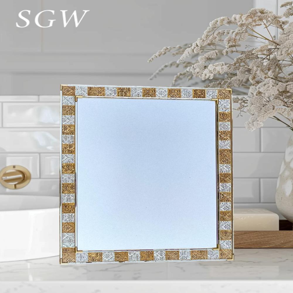 Decorative Rectangular Shape Mosaic Design Mirror