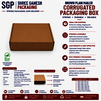 Brown Plain Mailer Corrugated Packaging Box
