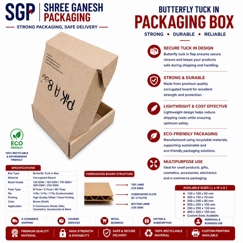 Butterfly Tuck in box