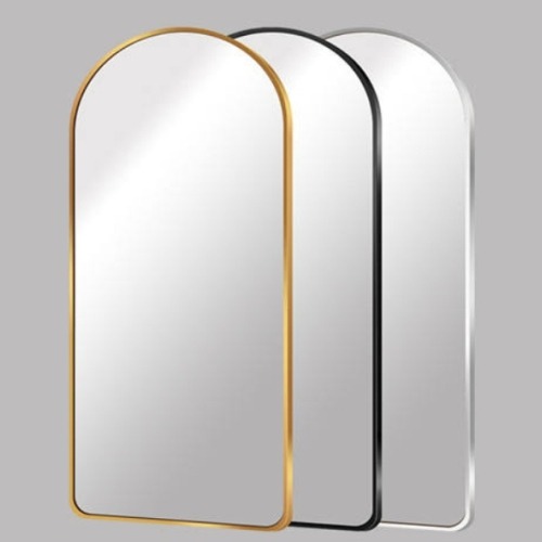 Gold Finish Half Round Mirror Frame