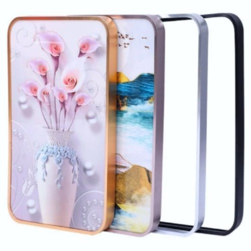 Decorative Rectangular Mirror Frame - Metal, Various Sizes , Timeless Design For Elegant Home Decor