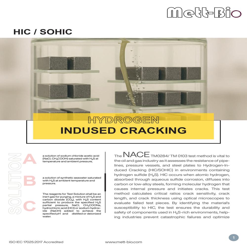Hydrogen Induced Cracking Testing Service