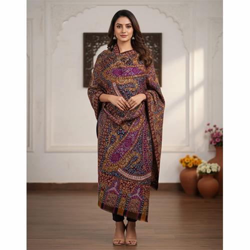 Cashmere Pashmina Kalamkari Shawls