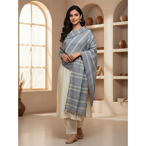 Cashmere Pashmina Checks And Stripes Shawls
