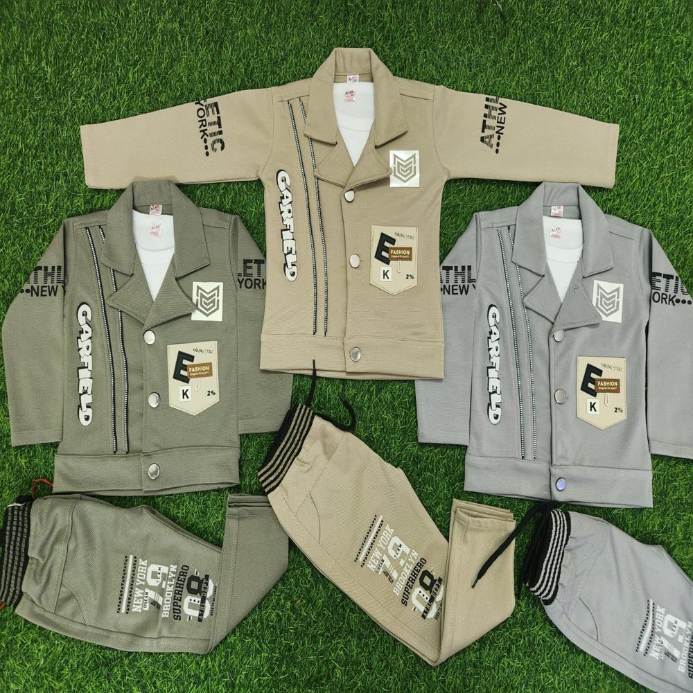Kids Stylish Full Sleeve Jacket & Bottom Set