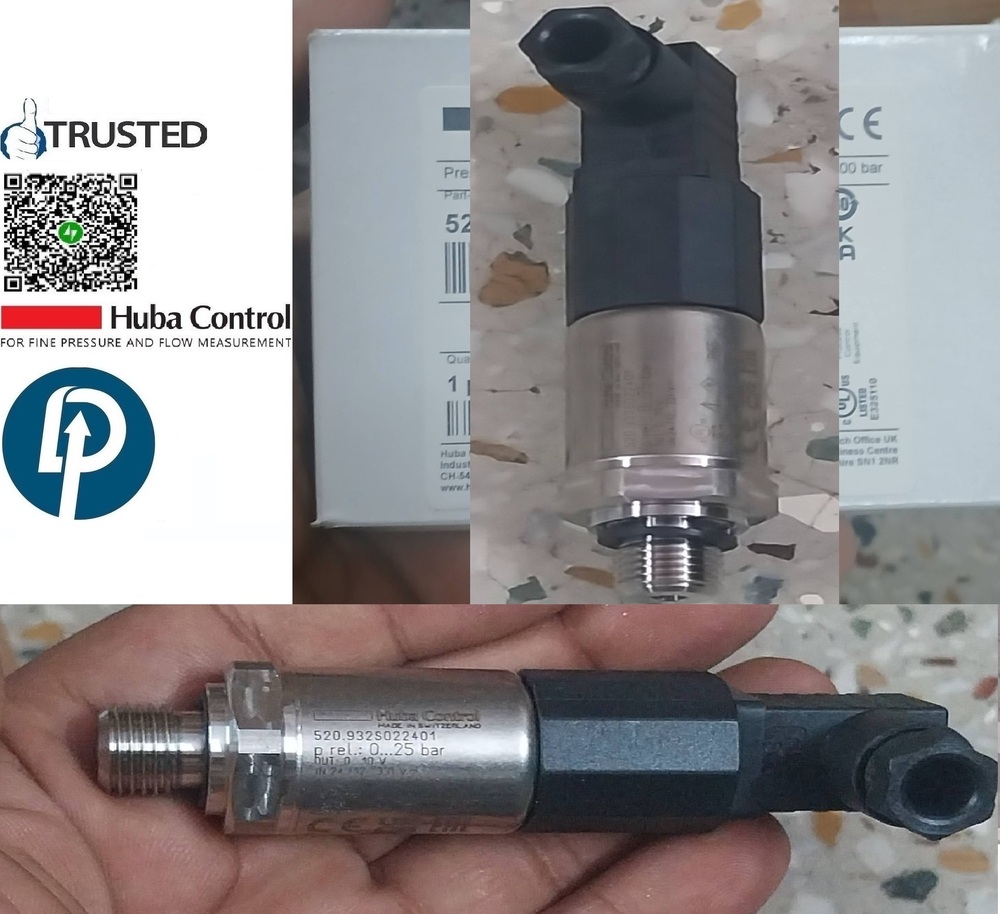 HUBA CONTROL Relative Pressure Transmitter Model >> 520.955S022401 >> RANGE 0-600 BAR