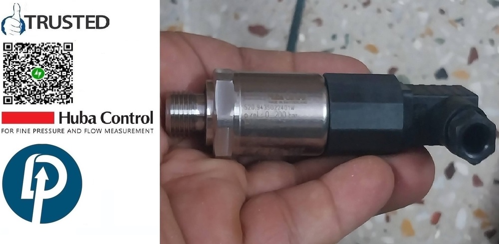 HUBA CONTROL Relative Pressure Transmitter Model >> 520.955S022401 >> RANGE 0-600 BAR