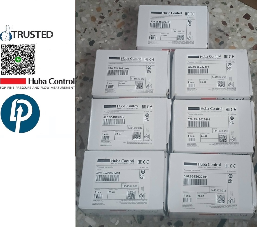 HUBA CONTROL>> Relative Pressure Transmitter Model > 520.954S021421W > RANGE 0-350 BAR Output 0 To 10 VDC
