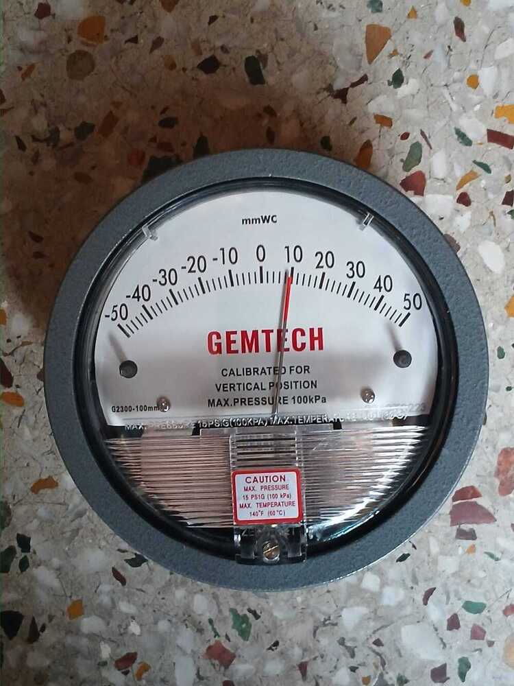 GEMTECH DIFFERENTIAL PRESSURE GAUGE FROM Ghatkopar Industrial Estate Mumbai Maharashtra