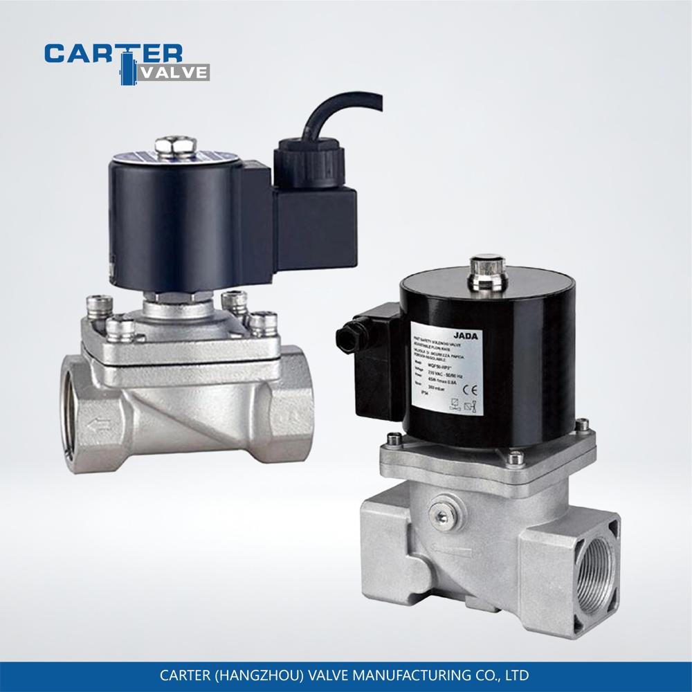 Solenoid Valve / Electromagnetic Valve, Stainless Steel, Threaded, Solenoid Actuated, Direct Acting Structure, Water/Air/Oil, CE Standard