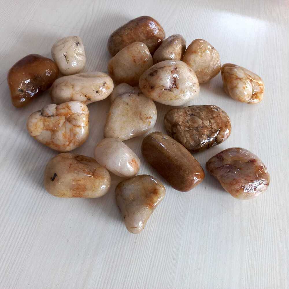 Natural Mix Colored coating polished River Pebbles for Garden Decoration and Landscaping pathway