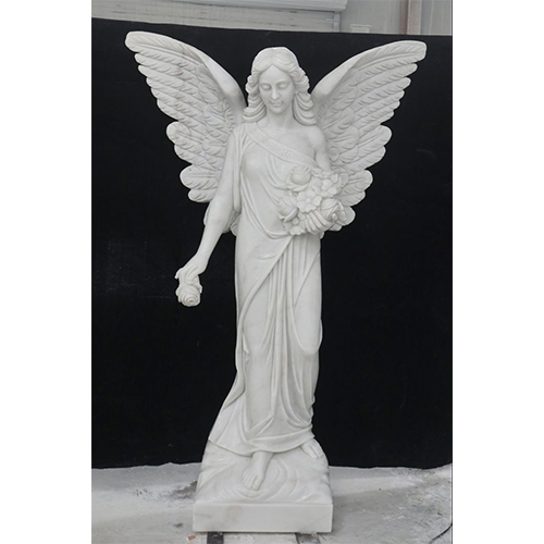 Marble angel statue