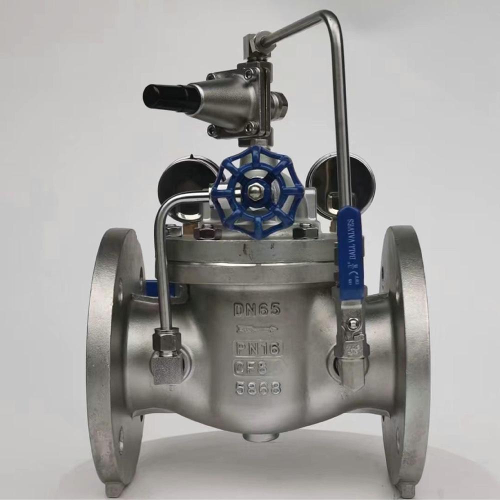 Pressure Reducing Valve / Pressure Regulator Valve, Cast Steel, Flanged, Self Operated, Spring Diaphragm Structure, Steam/Water, API Standard
