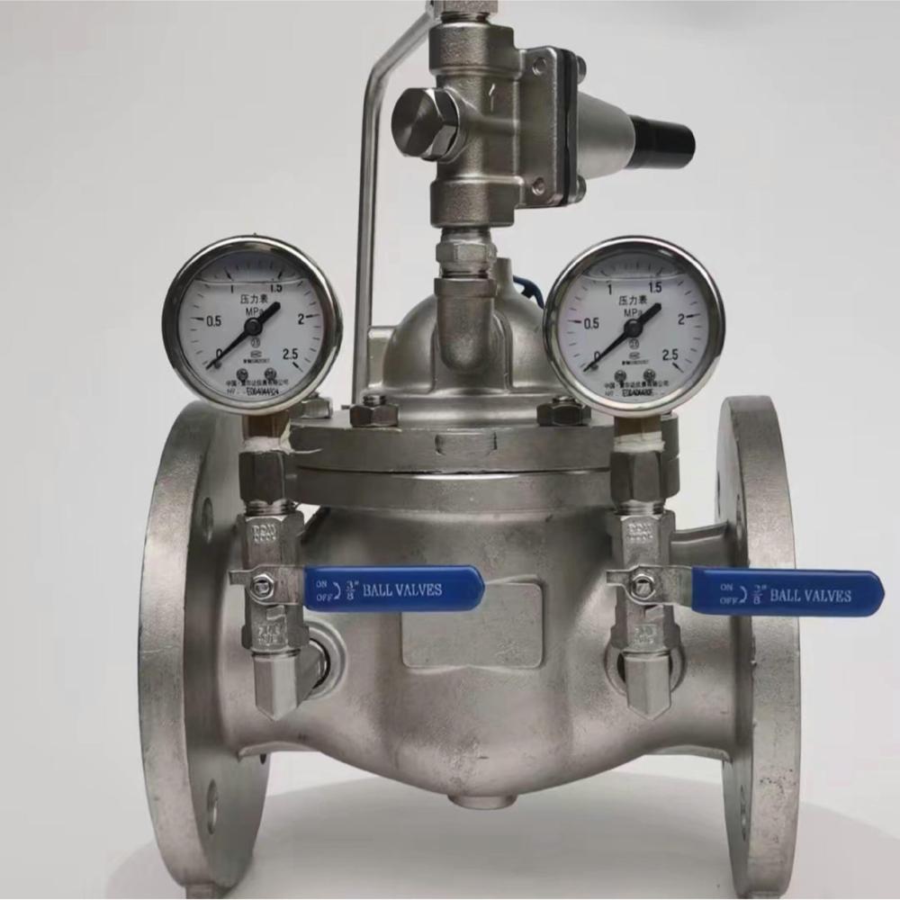 Pressure Reducing Valve / Pilot Operated Pressure Reducing Valve, Stainless Steel, Flanged, Pilot Operated, Pilot Control Structure, Gas/Oil, ASME B16.34 Standard