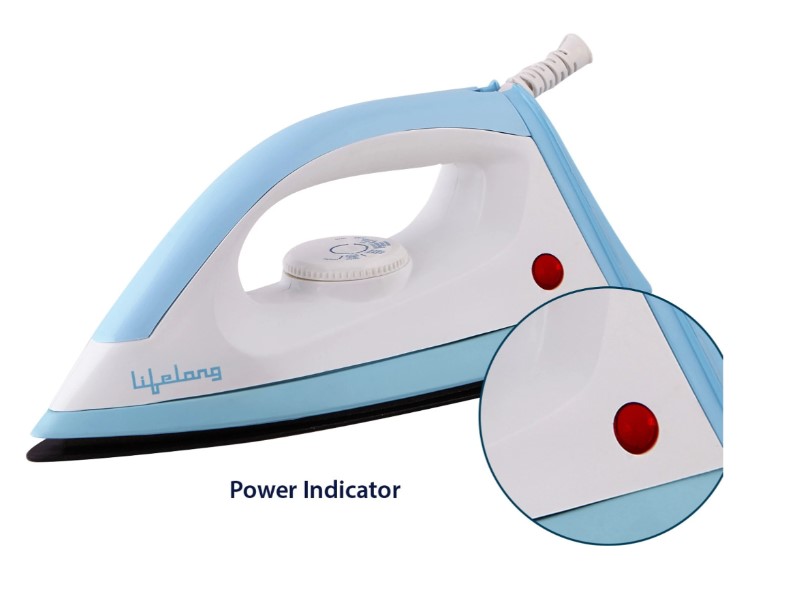 Lifelong LLDI09 Dry Iron, 1000W, 180 Degree Blue