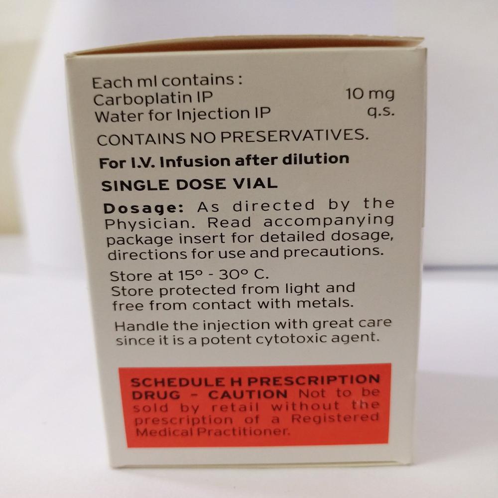 Carboplatin Injection Ip - Origin: India