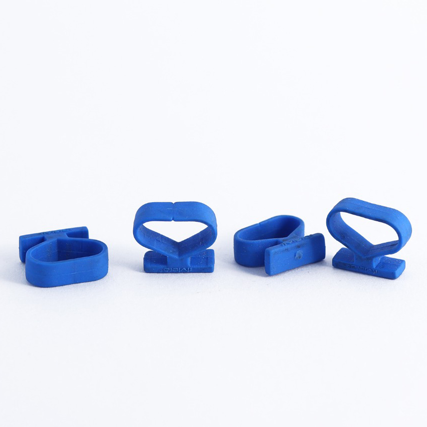 Blue Plastic Cable Management Clips